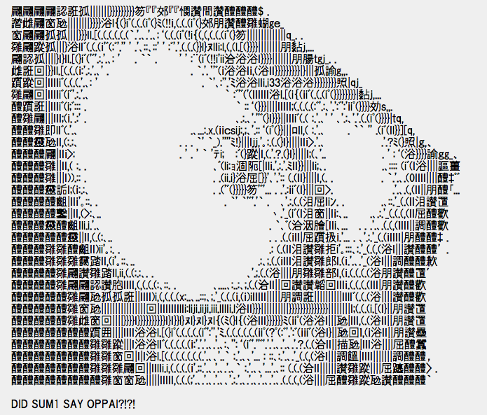 Text graphics: ASCII, PETSCII and its distant relatives. 